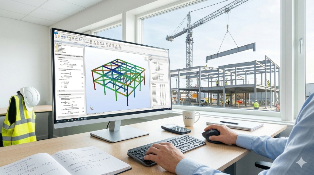 Multifunktionellt bostadskomplex under konstruktion i Stockholm