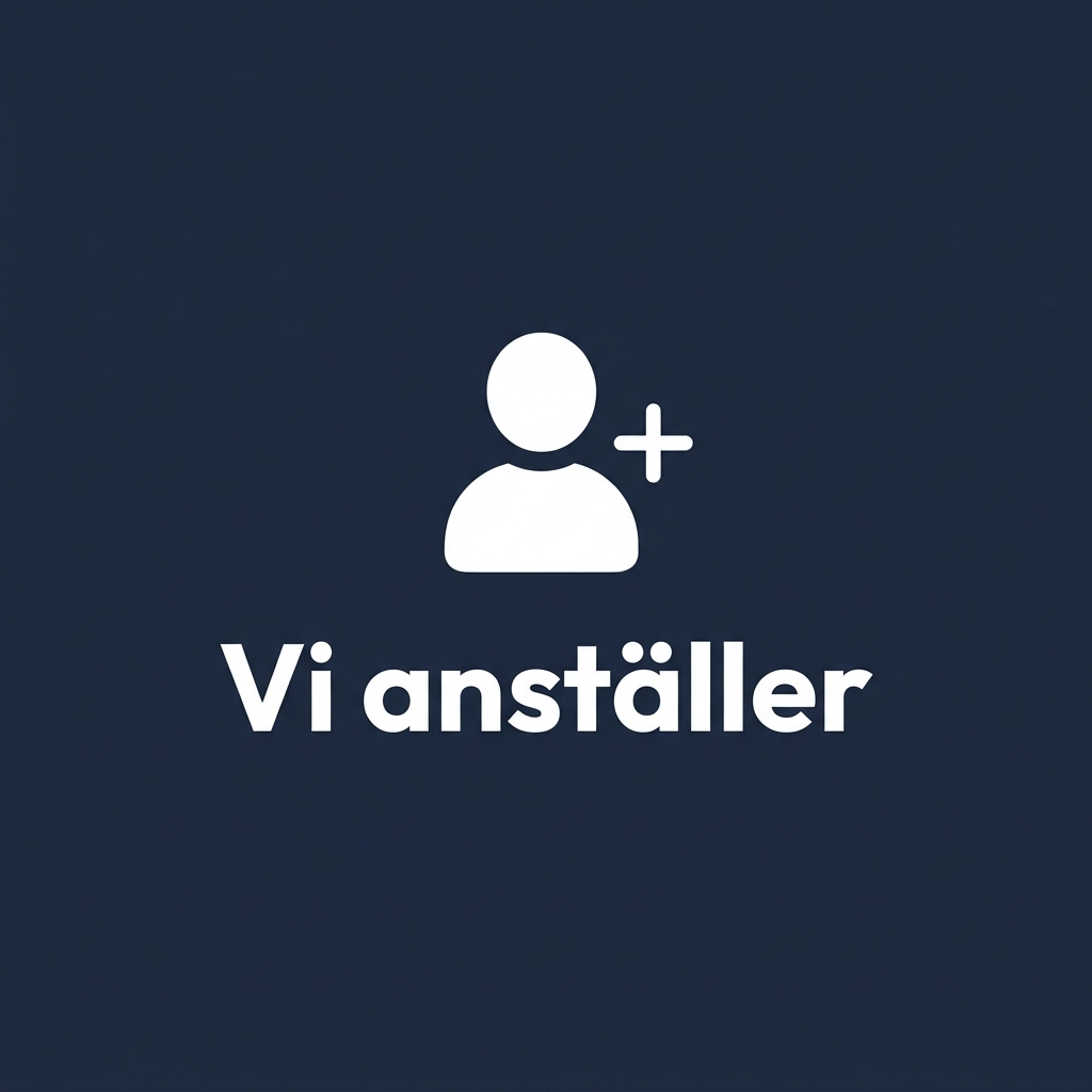 Vi anställer